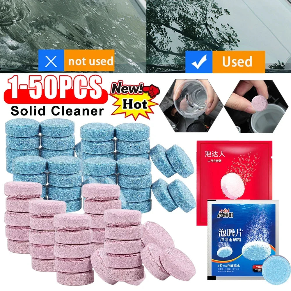 Solid Glass Water Effervescent Tablets Windshield Wipers For Cars Winter Wiper Super Concentrated Liquid Cleaner