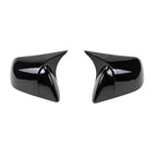 Carbon Fiber Gloss Black Finished Replacement Shell Rearview Mirror Covers Fit For Tesla Model 3 Y Door Side Mirror Caps amabili
