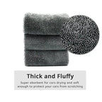 Car Wash Towel 1200gsm Microfiber Double-Sided Ultra Absorbent Car Wash Cloth Cleaning Drying Towel Washing Accessories Amagi