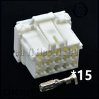 15 Pin male or female Automobile power amplifier Connector Automotive Audio Amplifier Plug Socket 7-968973-1 2-967628-1