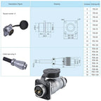 PLS20 WS20 TP20 Aviation Connector 20mm Opening Diameter 2-12 Pin Male Female Circular Plug Socket Metal Shell Waterproof IP67