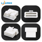 Applicable to automotive diagnostic seat OBD interface plug 16 holes connecting plug rubber shell sheath with terminal 179631-1