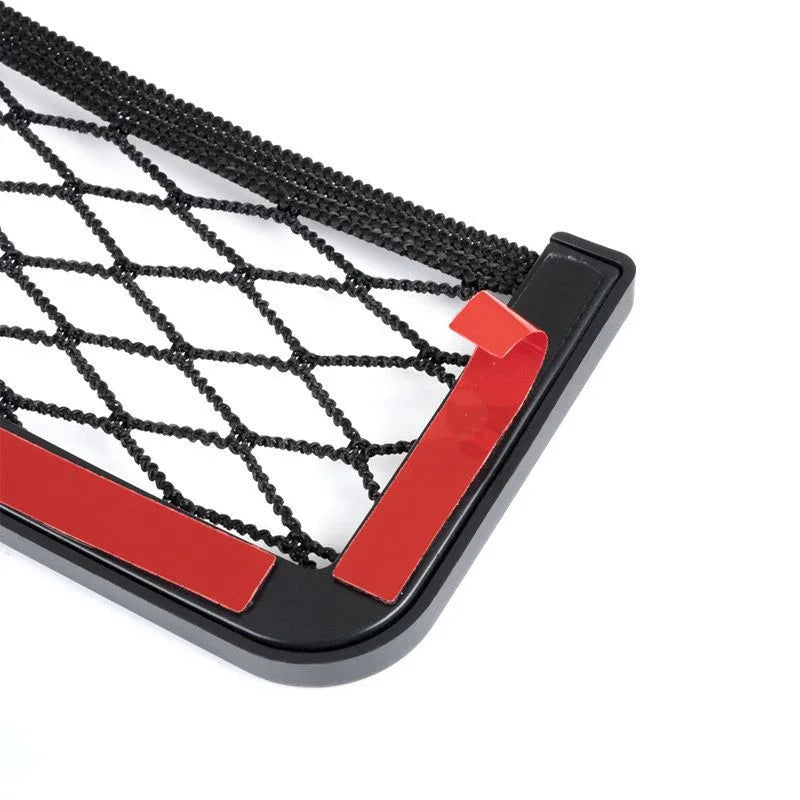 Universal Car Organizer Mesh Storage Bag Auto Paste Net Pocket Card Phone Holder Storage and Organization Car Accessories Amagi