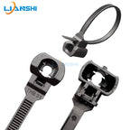 Car nylon cable tie stud thread installation 5*170 hole diameter M5M6 self-locking auto repair 4s store black cable tie