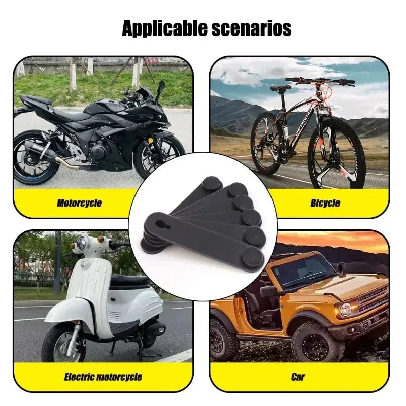 1-20pcs Motorcycle Rubber Wire Tie Universal Motorcycle Rubber Frame Securing Cable Wire Harness for Wiring Harnesses Accessorie