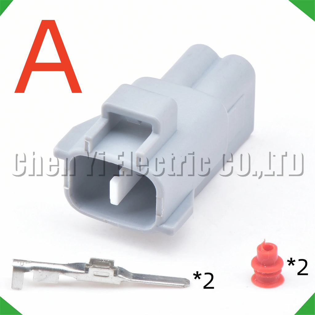 2 Pin Automotive Fog Socket Lamp Plug Turn Signal Light Connector 6189-0175 90980-11019...
