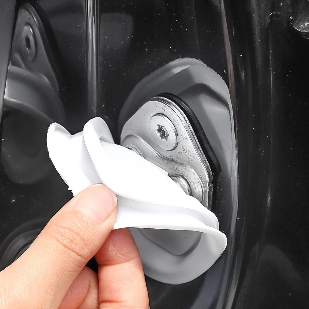 Universal Car Door Closing Shockproof Silicone Cushion Mute Shock Absorber Protective Covers Car Door Latch Accessories 8/1pcs