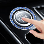 Universal Car Start Switch Button Decorative Diamond Rhinestone Ring Auto SUV Car Decorative Interior Accessories Amagi