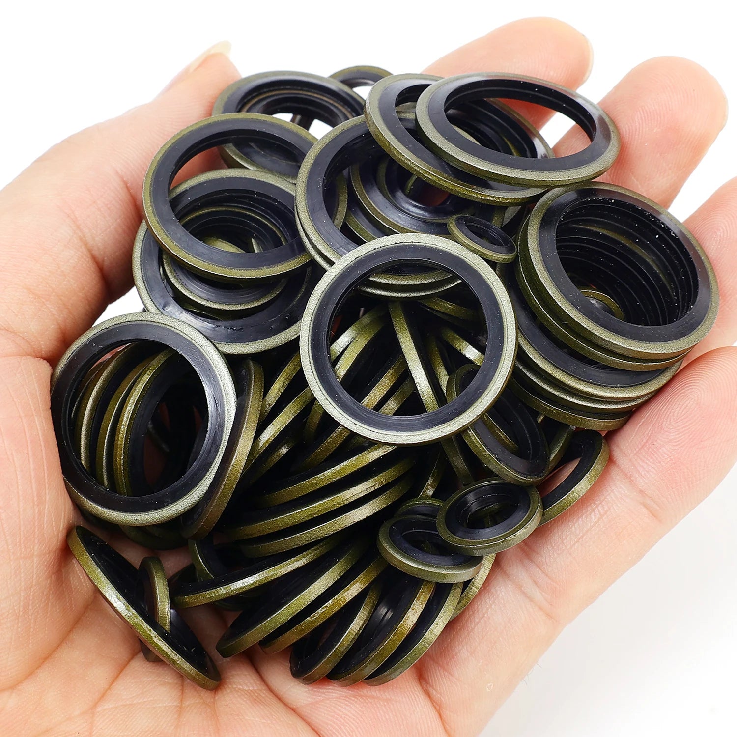 Non-Slip Car High Pressure Fuel Line Drain Plug Gasket Universal Oil Pan Gaskets Accessories Seal M6/M8/M10/M12/M14/M16/M18/M20