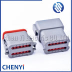 12 Pin Auto waterproof connector Plug DT06-12SA-E003 DT04-12PA-E003 DT06-12S DT04-12P DT06-12SA DT04-12PA For Deutsch