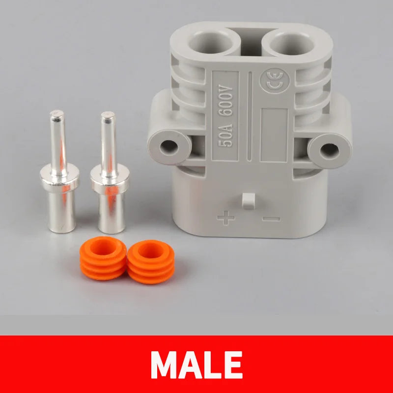 5/20/100 Sets  50A Parking Air Conditioning Connector Power Waterproof Plug 12V/24V High-power Car Lithium Battery Plug