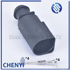 2 set 4 Pin 4B0973812 4B0973712 Automotive Connector 1.5mm Waterproof Pressure Water Temperature Sensor Plug 4B0 973 812