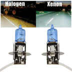1 Pair H3 Xenon White 100W 12v Halogen Headlight 453 Fog Light Car Bulb Halogen Lamp Car HeadLight Replacement Bulb