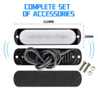 Car LED Light12V 24W White 6LED Car Truck Fog Light Lamp Off Road Safety Urgent Signal Truck Side Marker Lights