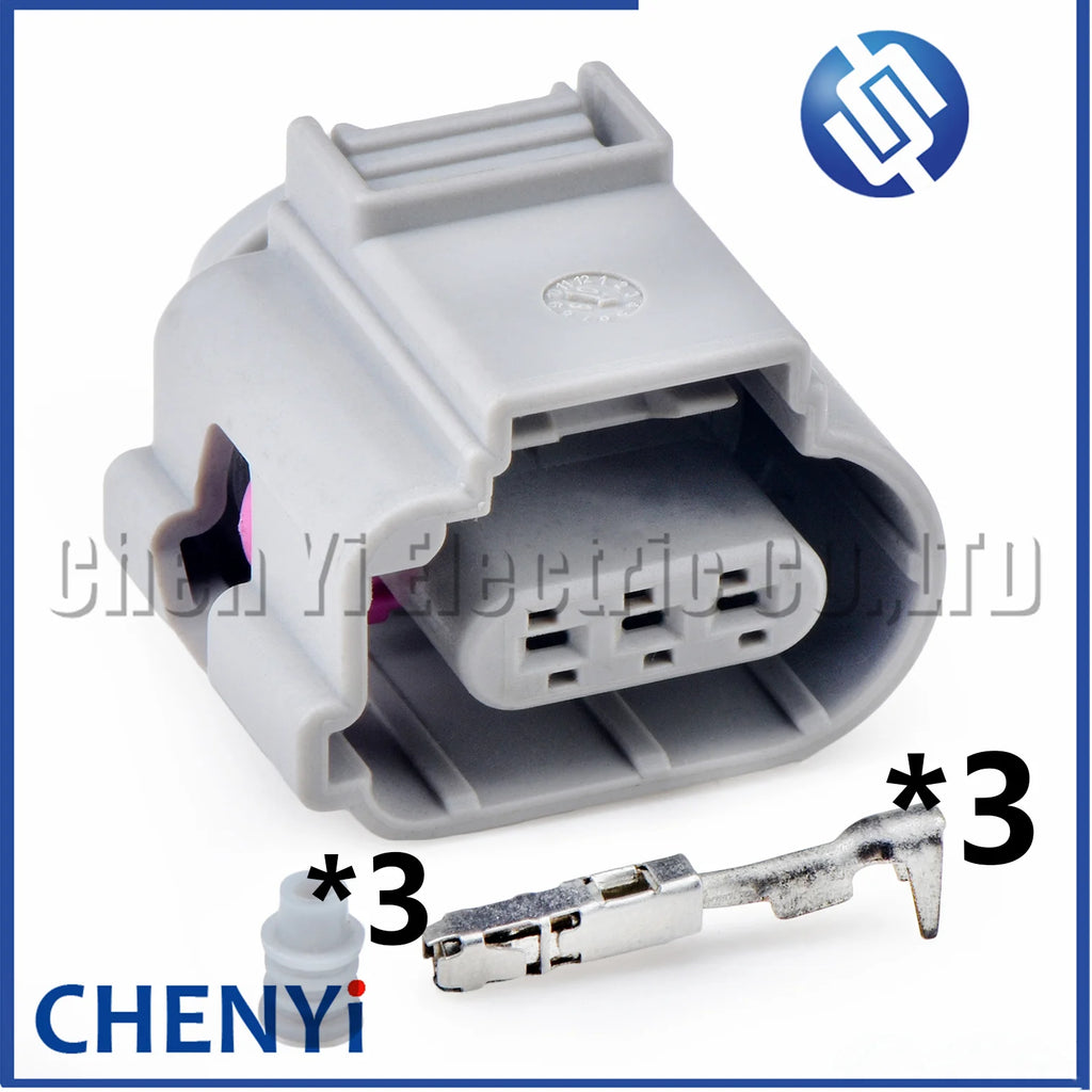 3 Pin Car Air Conditioner Pressure Switch Connector Knock Sensor Crankshaft camshaft position sensor plug 8K0973703 8K0 973 703