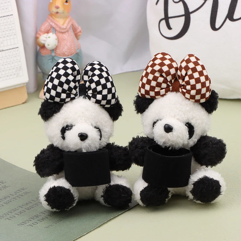 Plush Puppy Clutch Decoration Car Wiper Turn Signal Switch Decoration Cute Bowknot Dog Car Wiper Doll Interior Accessories
