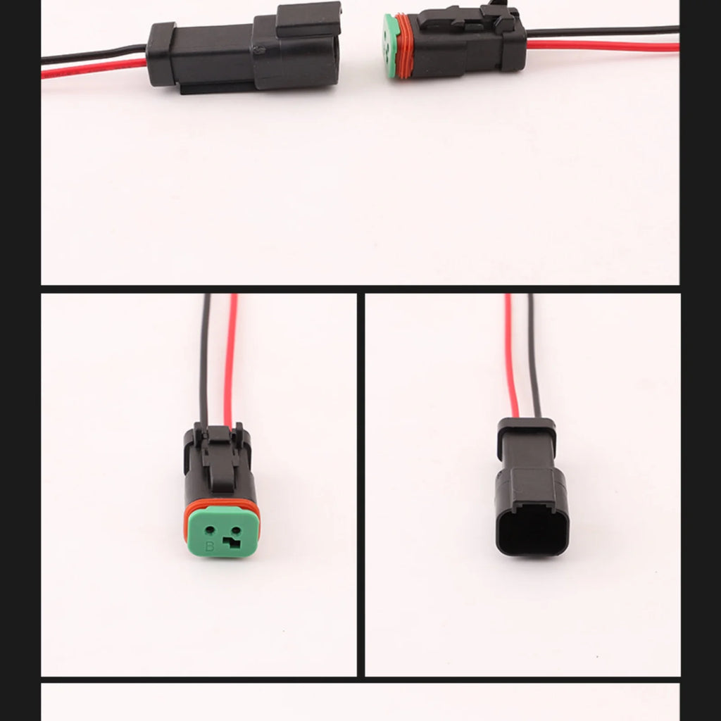 2-PIN Connector Waterproof 1.6mm Series Male Female Connectors Wiring Harness DT04-2P-E005 DT06-2S-E004