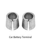 2 Pcs Car Battery Post Adaptors Sleeves Car Battery Terminal Converters Post Adaptors Sleeves Positive Negative Repair Shim