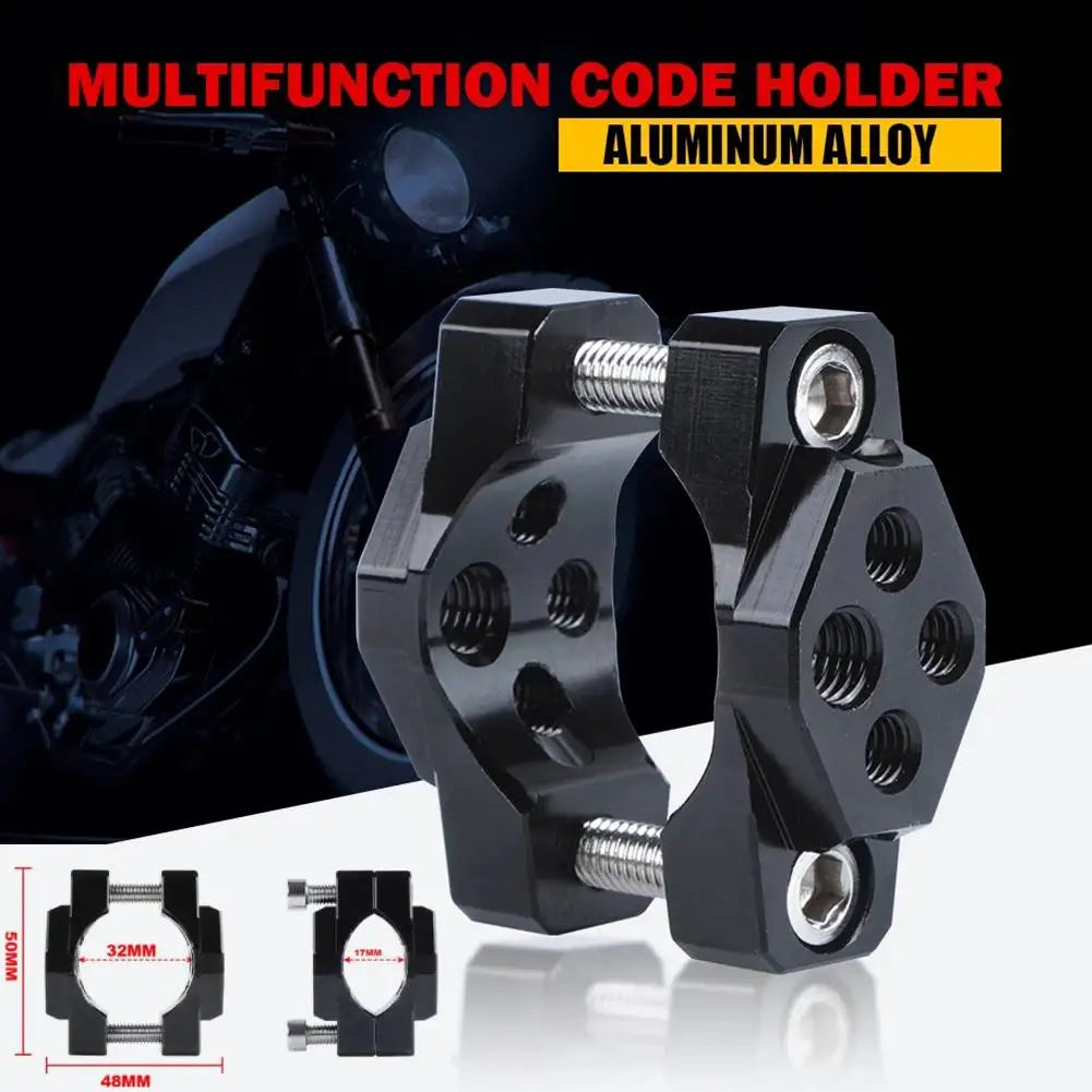 17-32mm Motorcycle Handlebar Bumper Mount Bracket Clamp For LED Spot Fog Light For Front Shock Absorber Installat