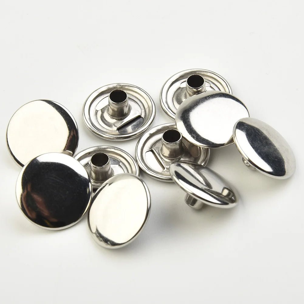 30 Pcs Snap Fastener Stainless Canvas Screw Kit For Tent Boat Marine Boat Canvas Cover Tools Car Canopy Accessories