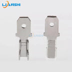 100pcs 6.3 male connectors, 0.8mm thick, 250 male terminals, brass tin-plated