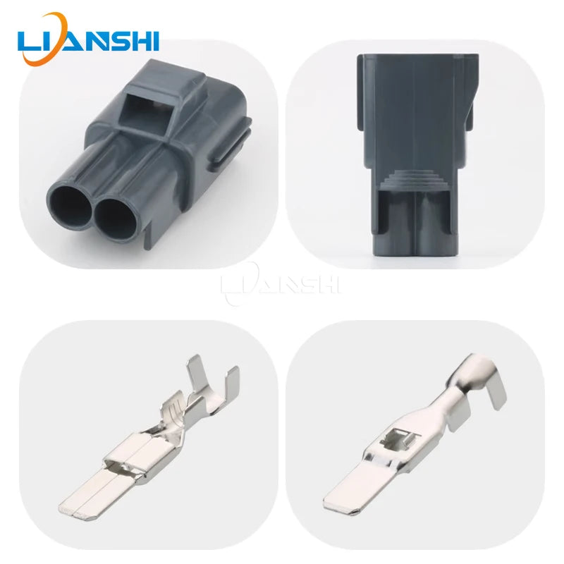 7282(7283)-5596-10 Automotive vacuum pump sensor 2-hole plug DJ70258-6.3-11/21 rubber shell with terminal