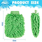 Ultra-Soft Microfiber Car Wash Gloves 20/1Pack - Double-Sided Coral Fleece Cleaning Mitts For Auto Detailing Maintenance Tools