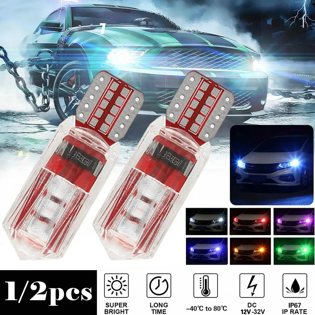 1pc Universal Car Replaceable T10 Running Lights Width Lamp Car License Plate Light Headlight Bulbs Car Light Accessories Amagi