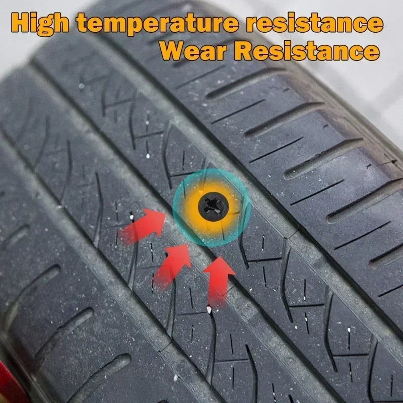Car Motorcycle Vacuum Tyre Repair Nails Truck Scooter Bike Tire Puncture Repair Tubeless Tools Rubber Metal Accessories Amagi