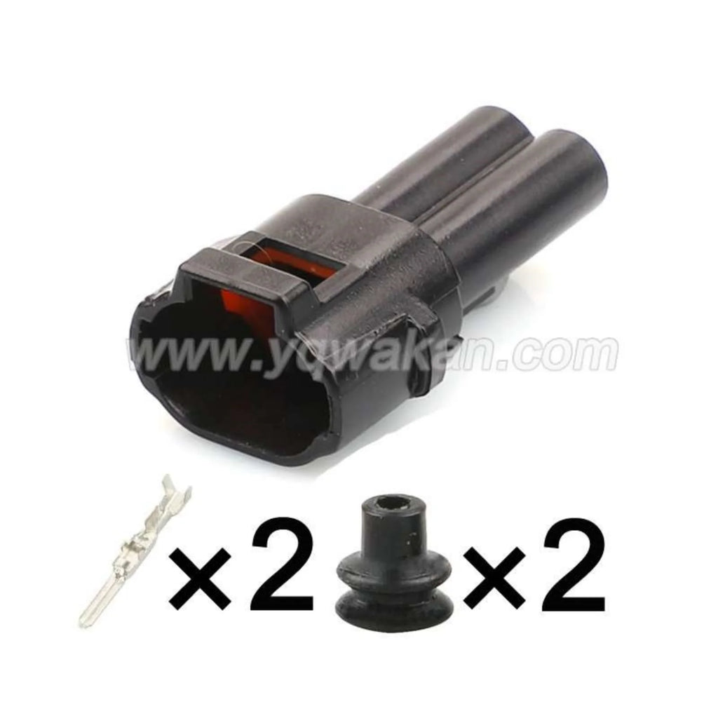 2PIN Connector Waterproof 2mm Male Female Automotive Wiring Harness For Honda Yamaha 6187-2171 6180-2181