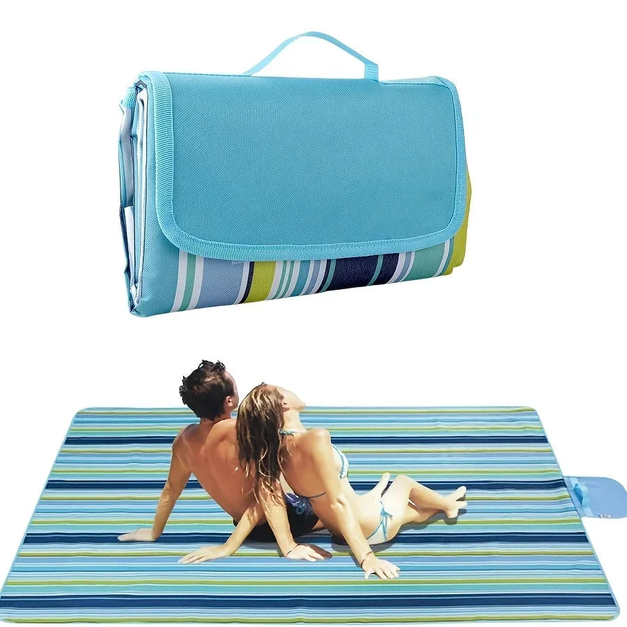 Waterproof Sandproof Camping Mat Picnic Blanket Beach Mat Portable Camping Beach Blanket for Hiking Camping Foldable Amagi