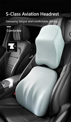 Car Lumbar Back Support Memory Foam Headrest Neck Lumbar Pillow Universal Soft Neck Pillows Seat Cushion Car Interior Accessorie