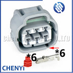 6 Pin Car headlamp harness plug Accelerator Throttle Pedal Connector MG641107-5 90980-11034 7282-7064-40 7283-7064-40 For Toyota