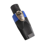 4/10/20PCS 4-Pin Locking Speaker Cable Connectors, Neutrik Style Twist-Lock Plugs for Power Amplifier, PA System and Stage Audio