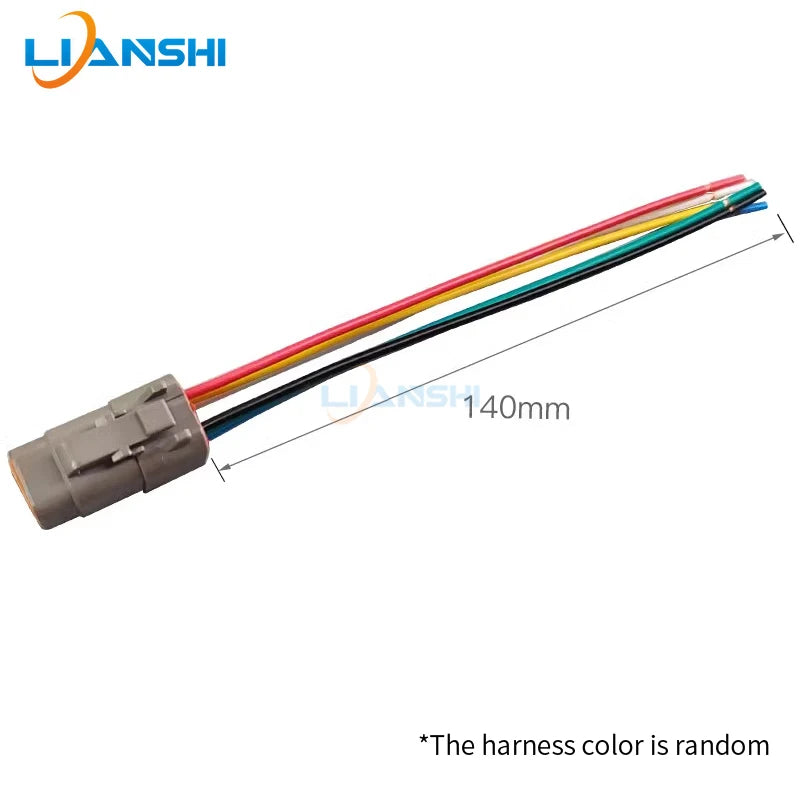 DTM06-6S Car connector DTM04-6P waterproof connector Male and female excavator wiring harness 6-hole plug