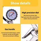 220PSI Multifunctional Tire Air Pressure Monitoring Gauge Tester for Car Motorcycle Air Compressor Dial Meter Inflator Amagi