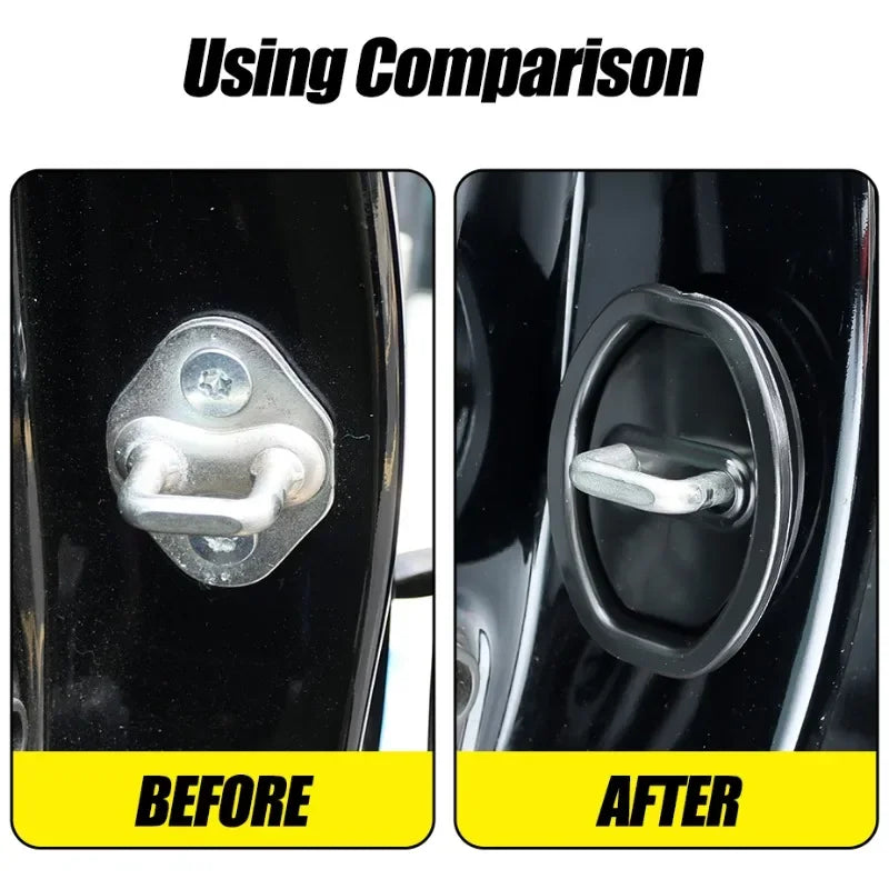 Universal Car Door Closing Shockproof Silicone Cushion Mute Shock Absorber Protective Covers Car Door Latch Accessories 8/1pcs