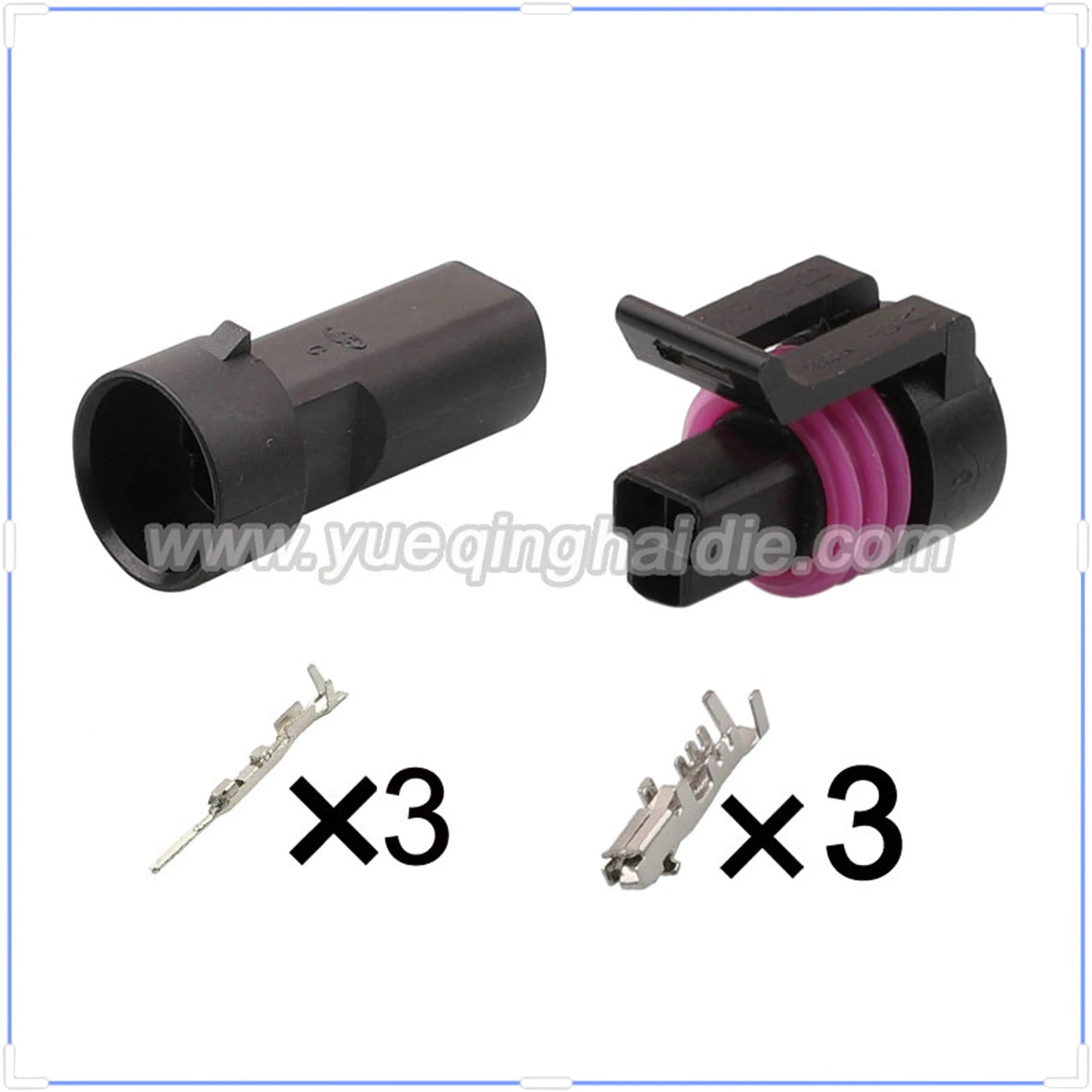 3Pin Connector Waterproof 1.5mm Male Female Connector Automotive Oil Fuel Cable Socket for GM 12078090 12110192 0441004 12065287