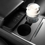 Premium Cup Holder Insert Secure Fit for Model Y/3 Center Console Round Slot Cover with Enhanced Interior Style Tools Amagi