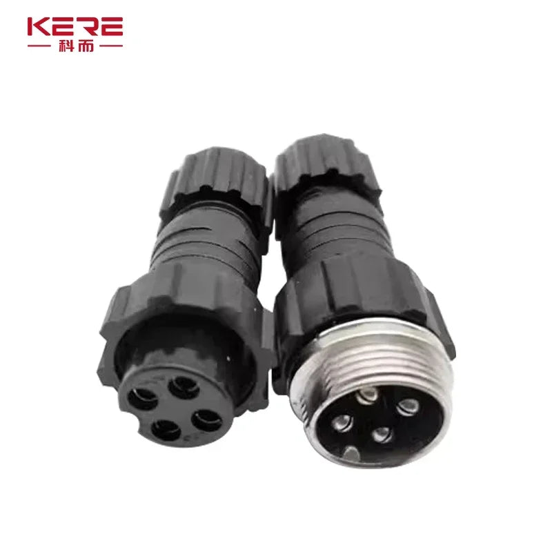 5/20Sets GX16 M16 QL16 16MM Aviation Plug&Socket:Male Female Docking Back Nut Panel Mounted Connector with 2/3/4/5/6/7/8/9 Pins