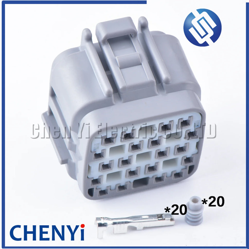 20 Pin Auto waterproof Electrical Control Board Connector Excavator Hydraulic Pump Plug 6189-0714 6188-0494 For DL 040 Serie