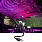 Mini LED Car Roof Star Night Light Projector Atmosphere Galaxy Lamp USB Decorative Adjustable for Auto Roof Room Ceiling Tools