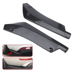 1Pair Carbon Fiber Winglets Side Skirt Extension Car Front Rear Bumper Strip Lip Spoiler Diffuser Splitter Scratch Protector