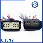 16 Pin Headlight Socket Automotive Lamp Light Connector For Ford Focus Mondeo EDGE Fiesta 33472-1740 33472-1601 with wire