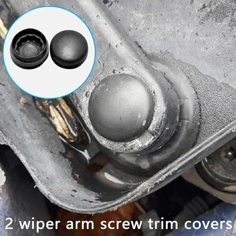 2/10pcs Car Front Windshield Wiper Arm Covers Nut Cap Wiper Arm Bolt Caps for VW Caddy Hyundai Tucson Santa Creta Kona Genesis