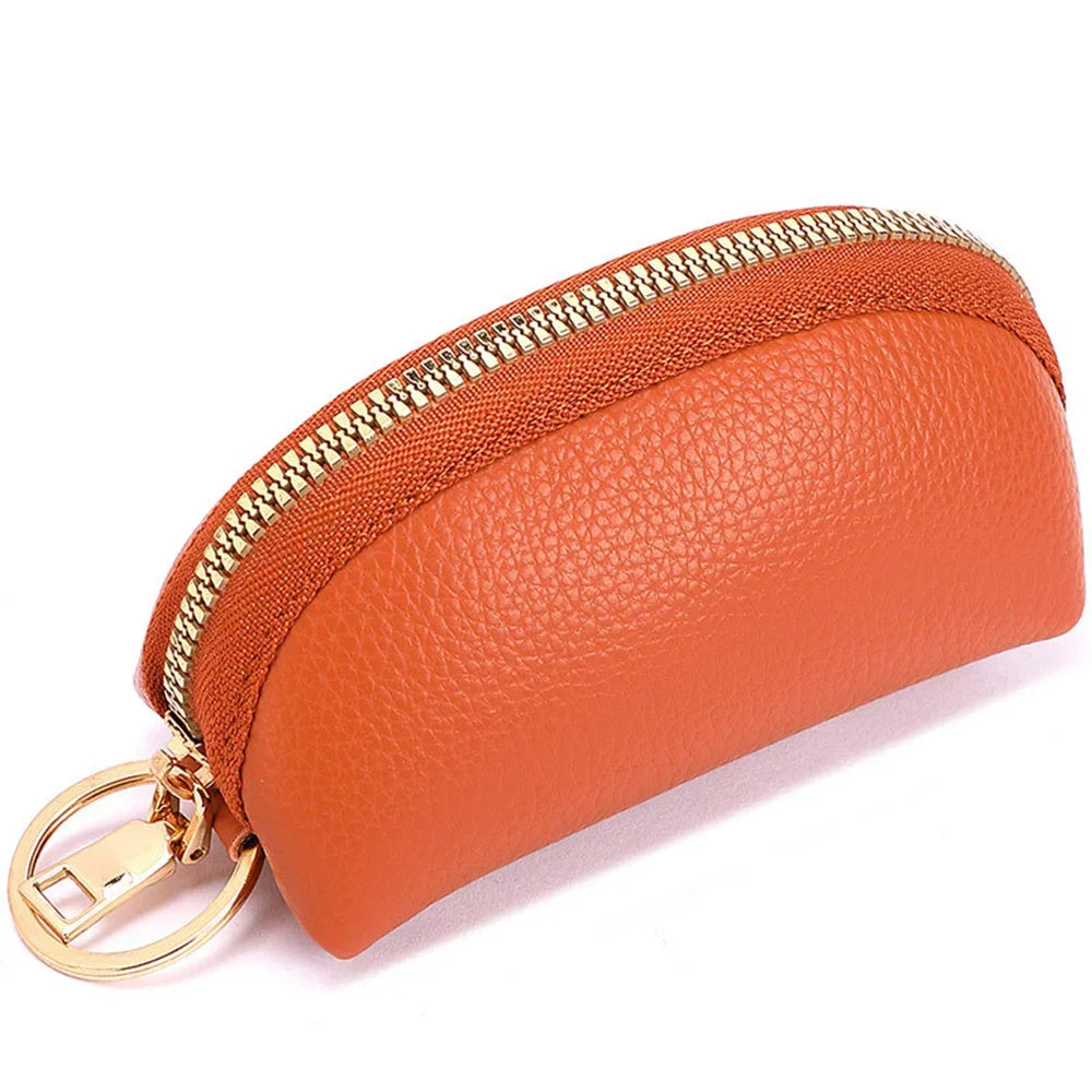 Car Leather Key Holder Minimalist Keychain Case Wallet Key Storage Case Protector Large-capacity Multifunctional Key Pouch Amagi