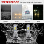 Car Headlight Bulbs H7 LED Headlight Bulbs Lights High Low Beam 55W 8000LM 6000K Super Bright Car Headlight Bulbs