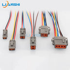 DTM04-2P automotive connector male and female for heavy-duty truck Dechi wiring harness waterproof plug DTM06-2S with wire
