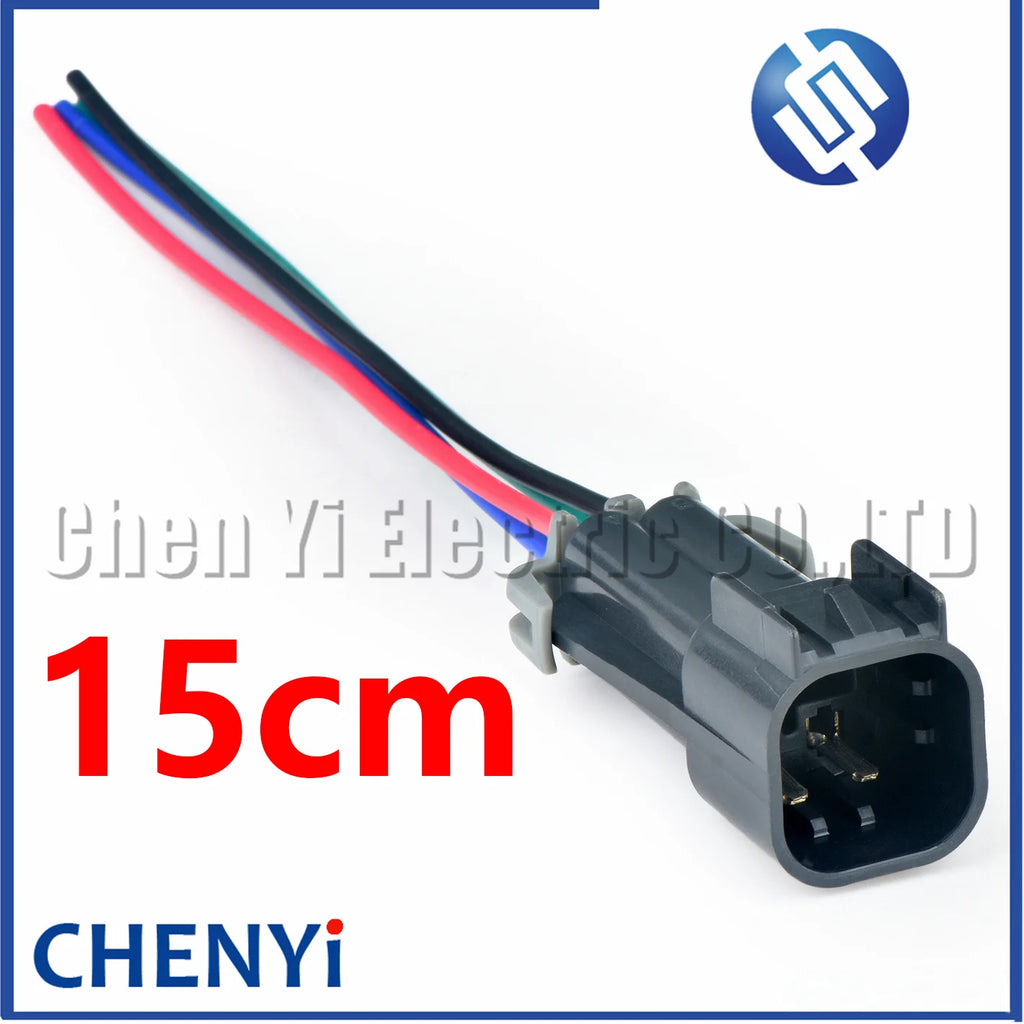 4 Pin Automotive waterproof connector Car fan motor Wire harness plug 12191399 12191387 For Chevrolet Buick