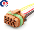8 Pin Connector Waterproof 2.8mm Series Female Connector Motorcycle Electrical Harnesses Wiring Harness 32006-H22